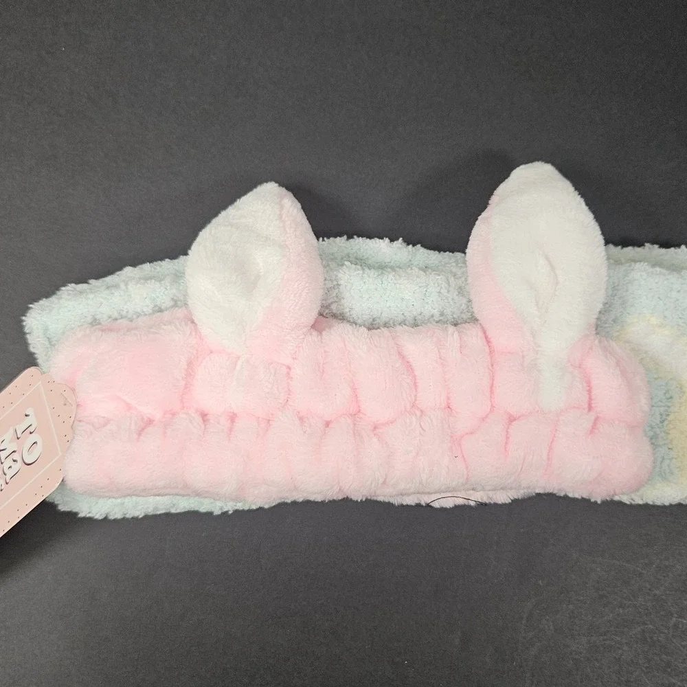Christmas Gift Plush Head Band & Cozy Socks Girls Pastel Color Size 9-11‎